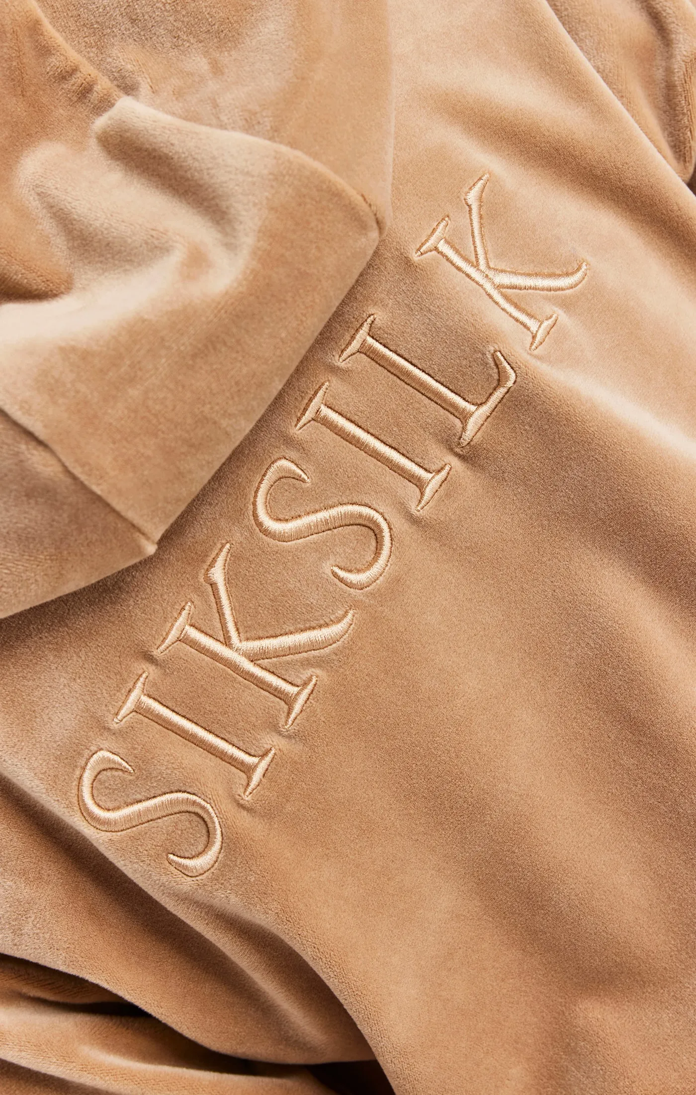 Gold Velour Zip Thru Jacket sold by Siksilk product image thumbnail 2