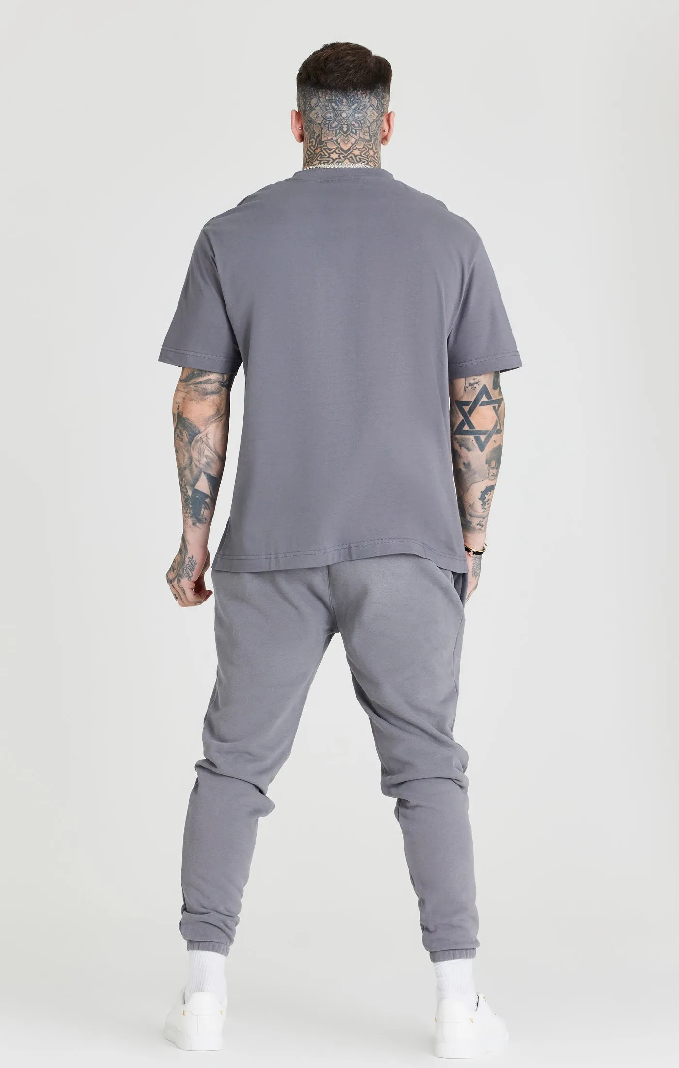 Grey Logo Oversized T-Shirt sold by Siksilk product image thumbnail 4