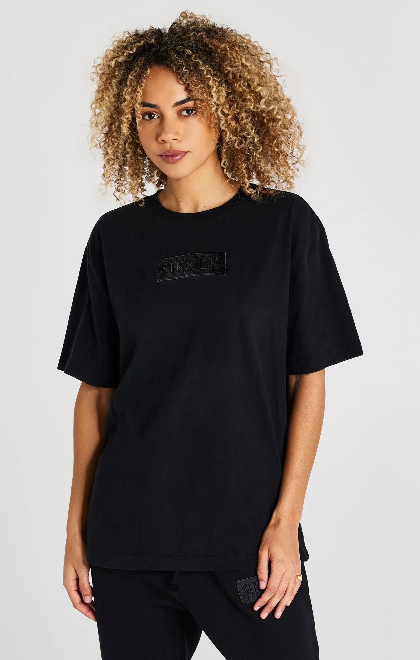 Black Oversized T-Shirt sold by Siksilk product image thumbnail 3
