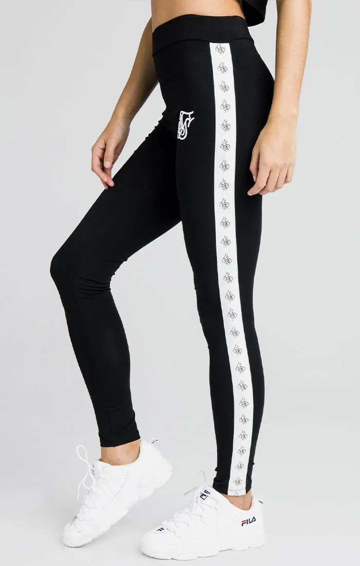 SikSilk Taped High Waist Leggings - Black sold by Siksilk product image thumbnail 4