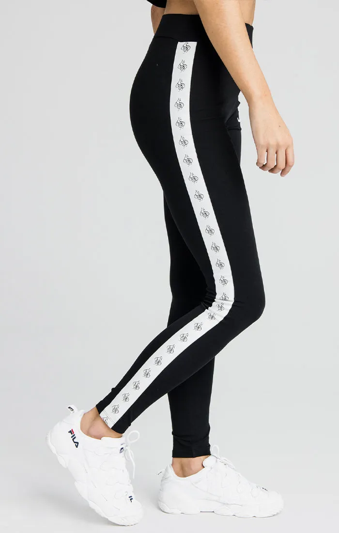 SikSilk Taped High Waist Leggings - Black sold by Siksilk product image thumbnail 5