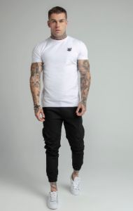 Black Cuffed Cargo Pant sold by Siksilk