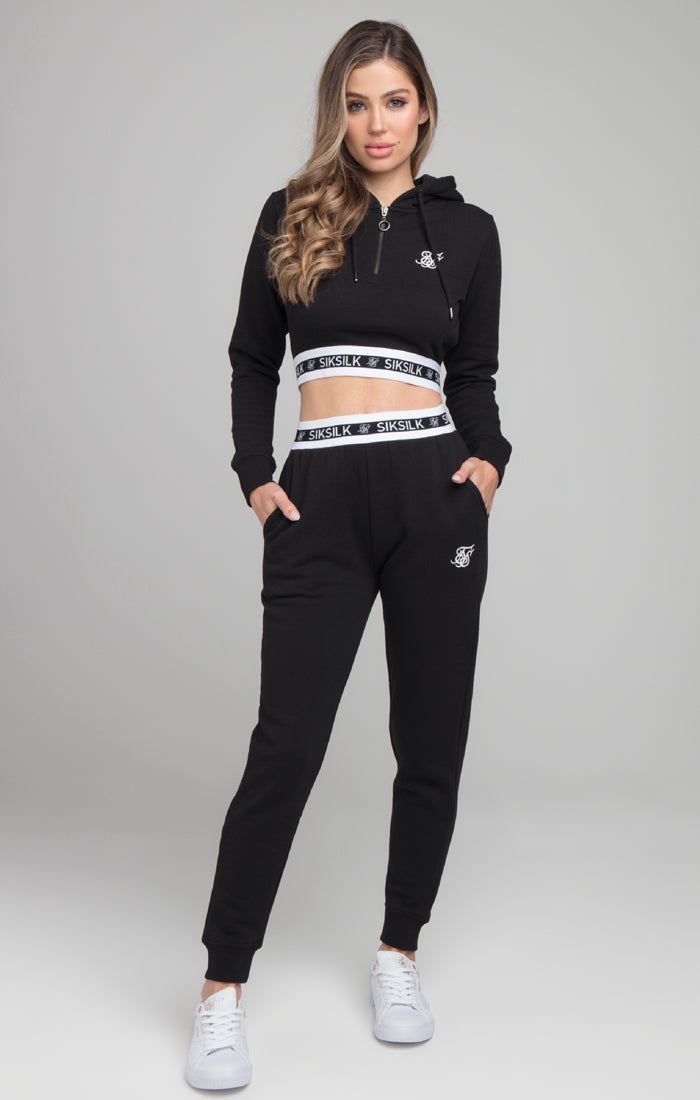 SikSilk Revert Fleece Track Pants - Black sold by Siksilk product image thumbnail 4