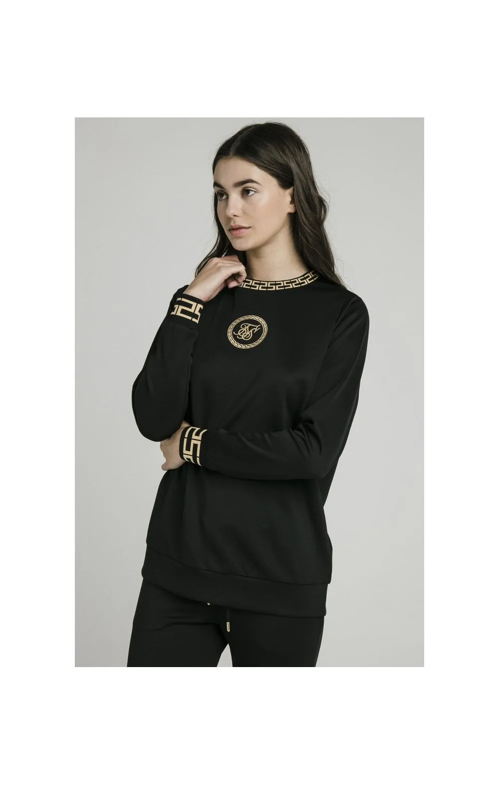 SikSilk Luxury Poly Sweatshirt - Black sold by Siksilk