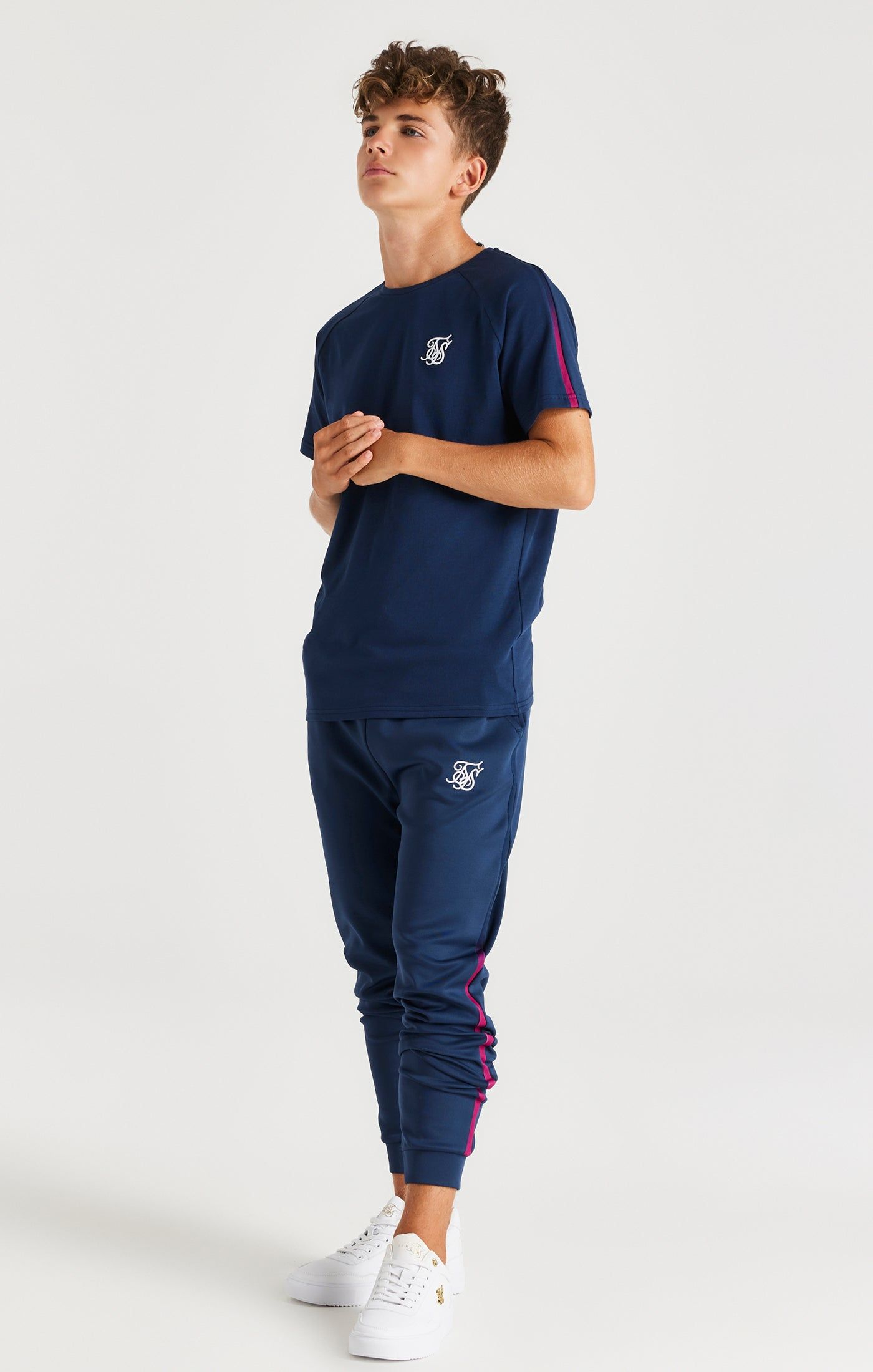 SikSilk Zonal Fade Raglan Tee - Navy sold by Siksilk product image thumbnail 3