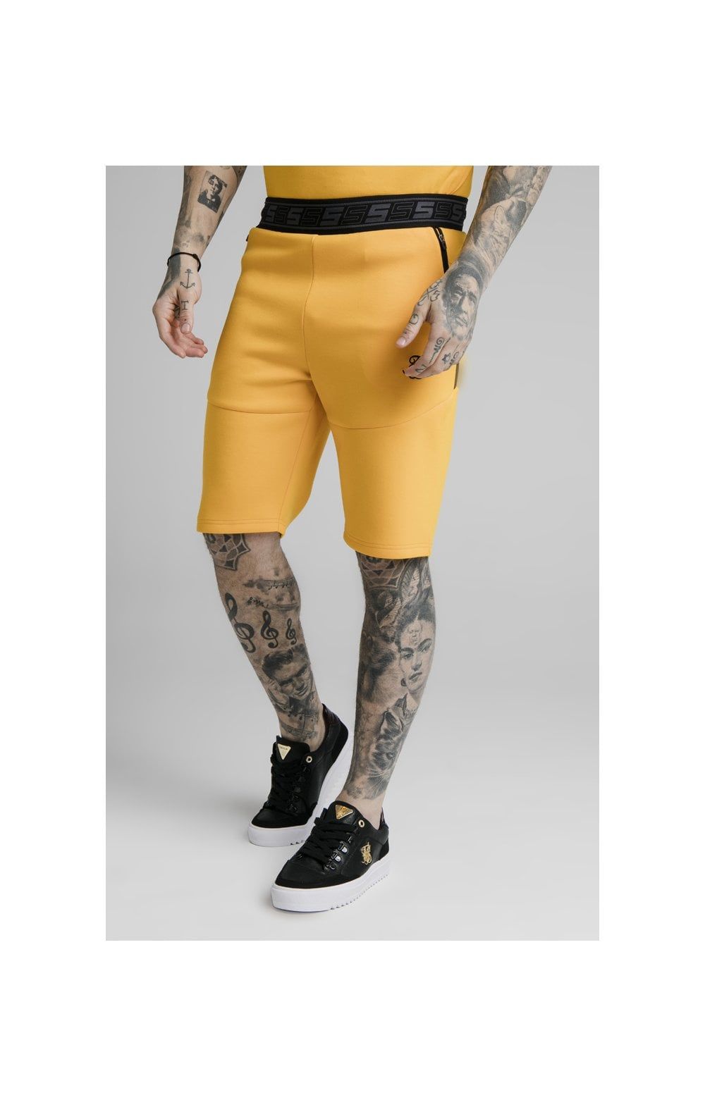 SikSilk Exhibit Function Shorts - Yellow sold by Siksilk