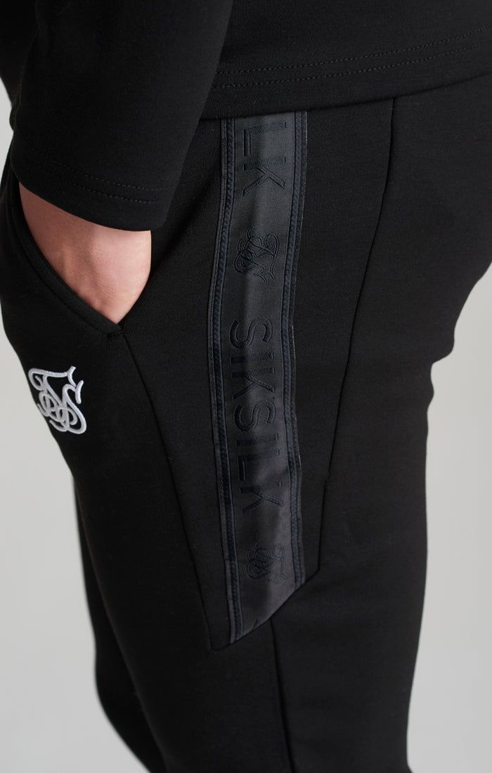 Boys Black Poly Taped Tracksuit sold by Siksilk product image thumbnail 11