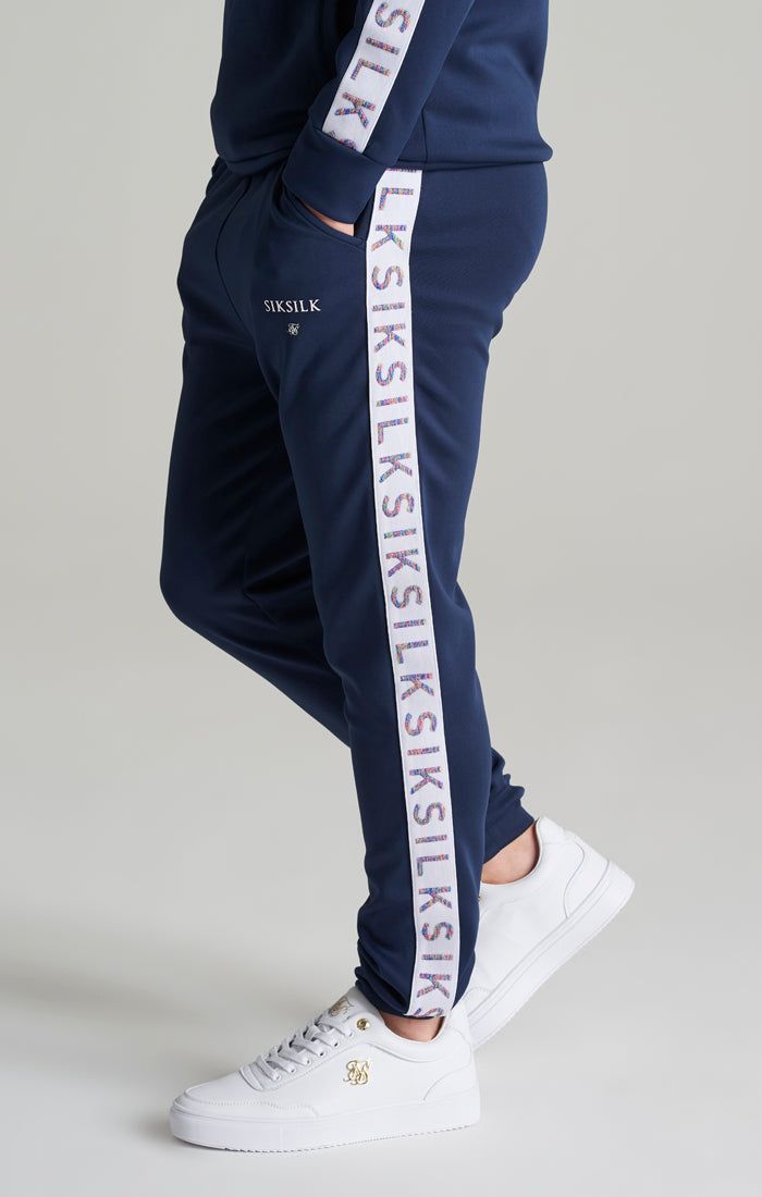 Boys Navy Taped Jogger sold by Siksilk