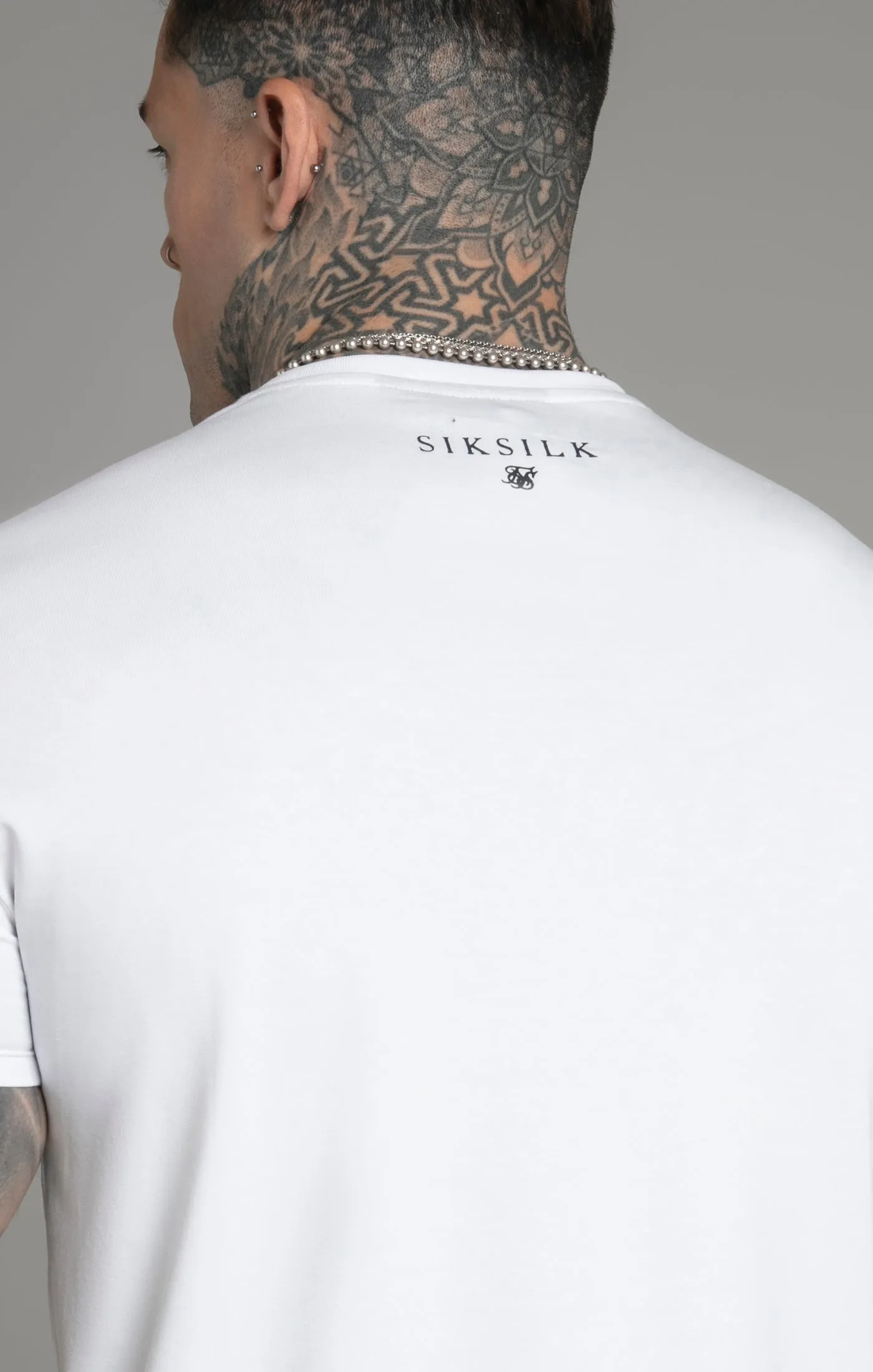 Grey White Pack of 2 T-Shirts sold by Siksilk product image thumbnail 4