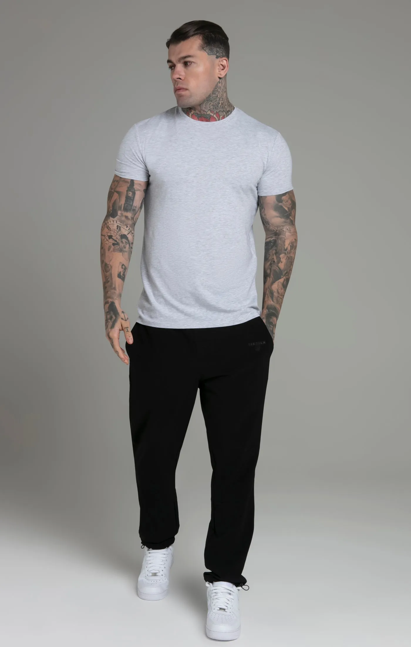 Grey White Pack of 2 T-Shirts sold by Siksilk product image thumbnail 3