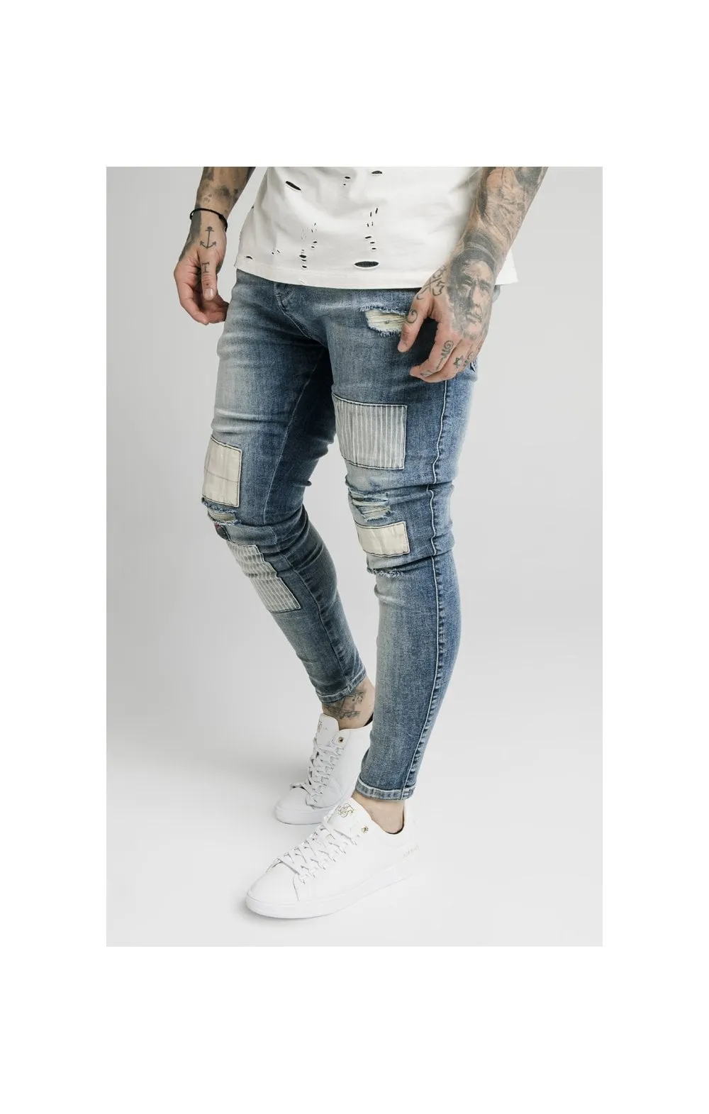 SikSilk Low Rise Fusion Jeans - Midstone sold by Siksilk product image thumbnail 4