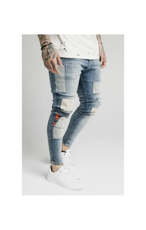 SikSilk Low Rise Fusion Jeans - Midstone sold by Siksilk