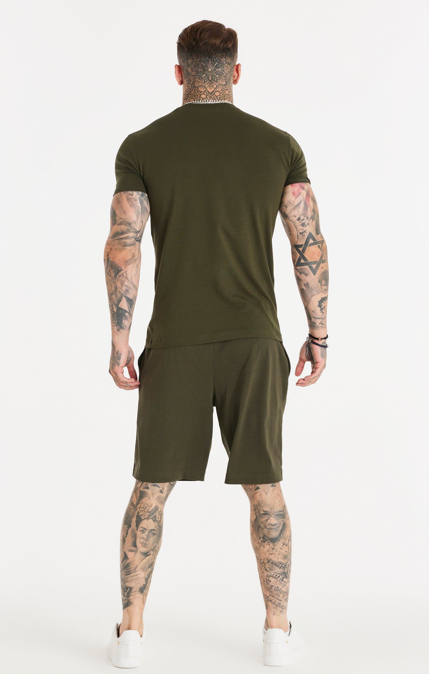 Khaki Muscle Fit T-Shirt sold by Siksilk product image thumbnail 4