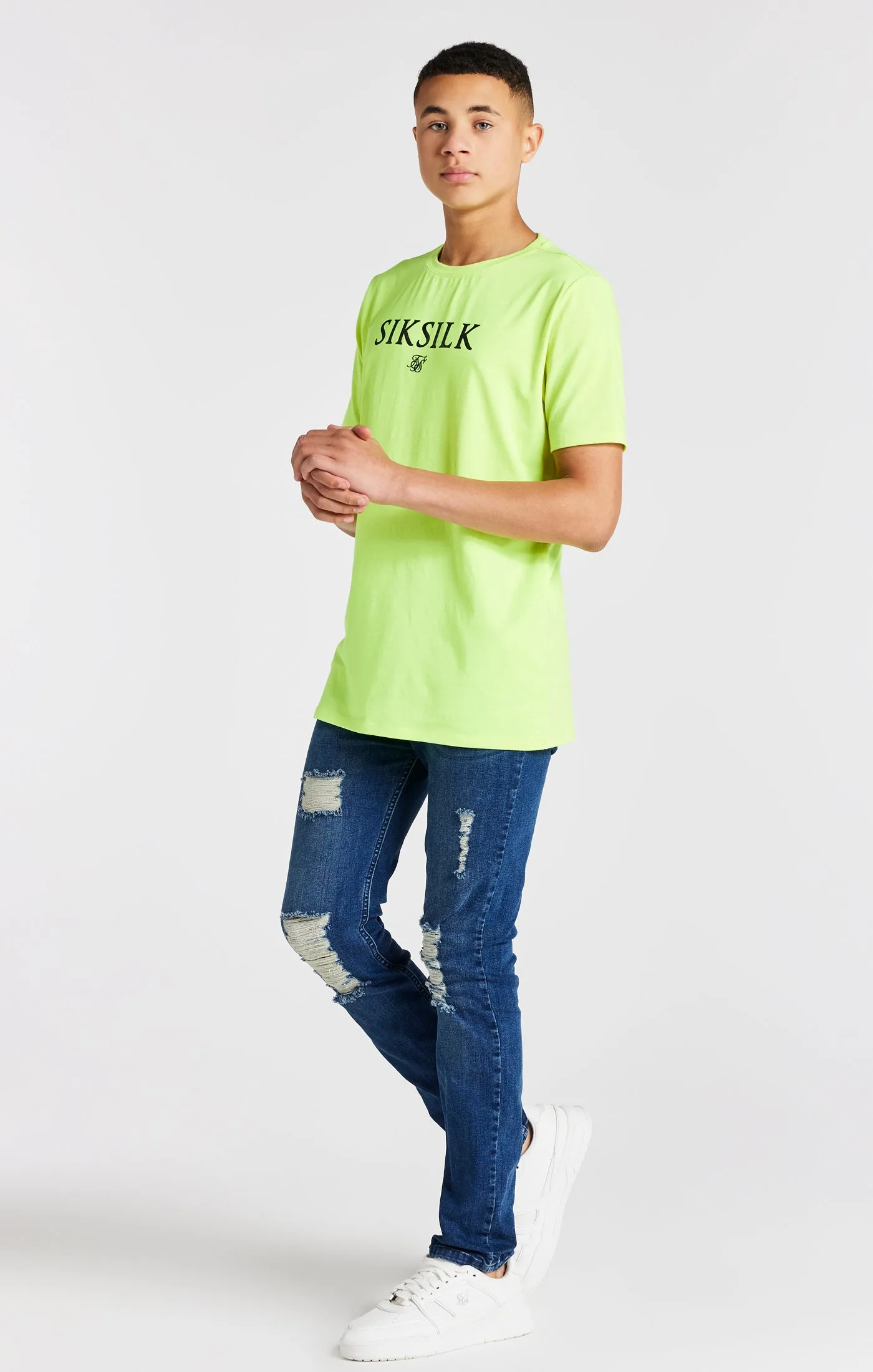 Boys Yellow Branded T-Shirt sold by Siksilk product image thumbnail 3