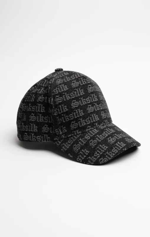SikSilk Jacquard Denim Trucker Cap - Black sold by Siksilk