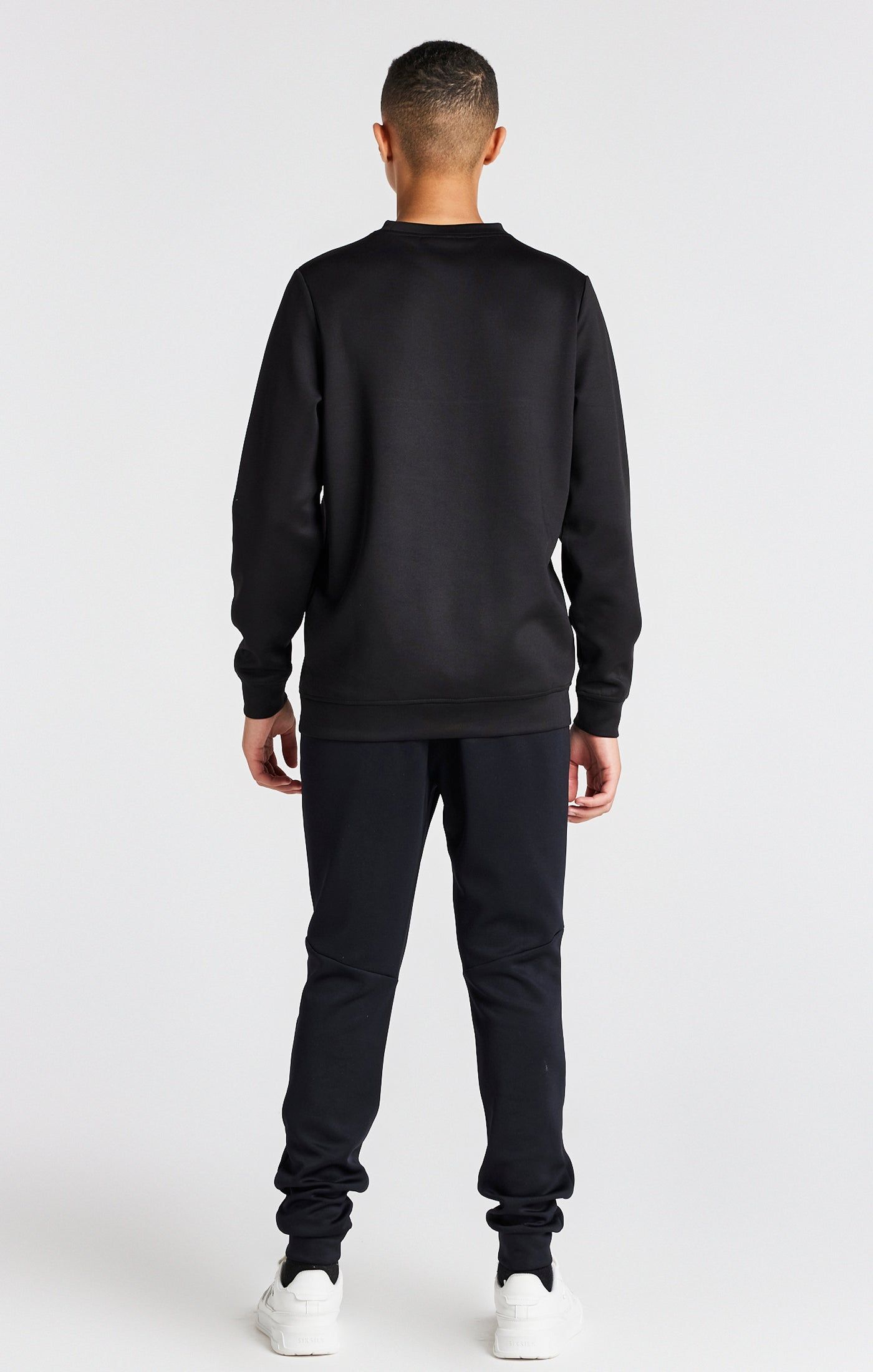 Boys Black Poly Crew Sweatshirt sold by Siksilk product image thumbnail 5