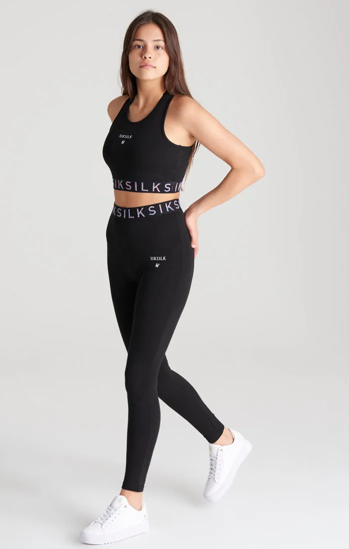 Girls Black Taped Legging sold by Siksilk product image thumbnail 5