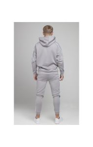 Illusive London Poly Piped Overhead Hoodie - Light Grey sold by Siksilk