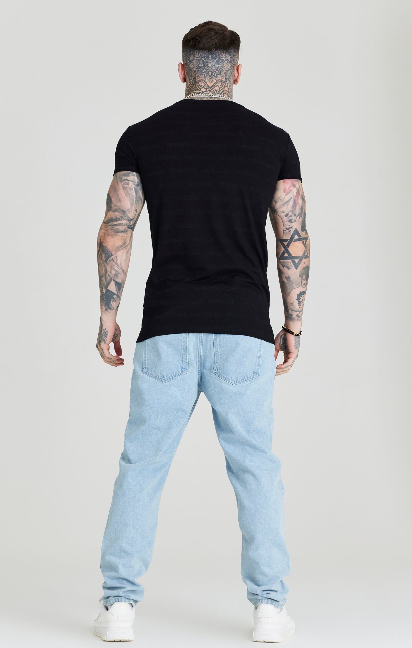 SikSilk Jacquard Tee - Black sold by Siksilk product image thumbnail 5