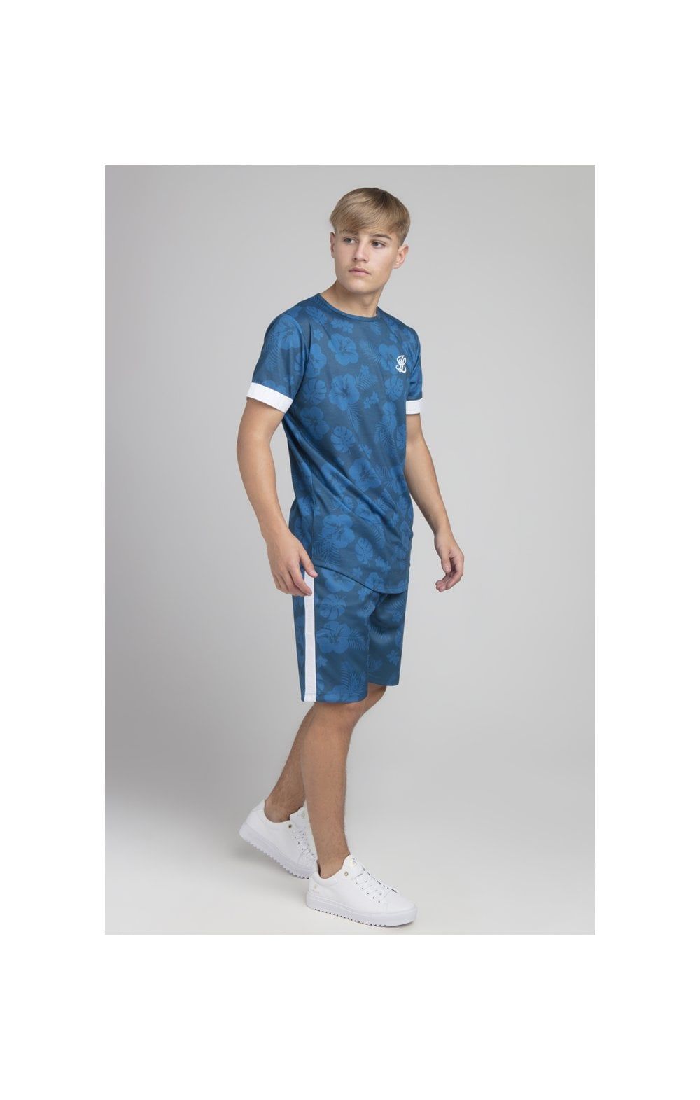 Boys Illusive Teal Floral T-Shirt sold by Siksilk product image thumbnail 3