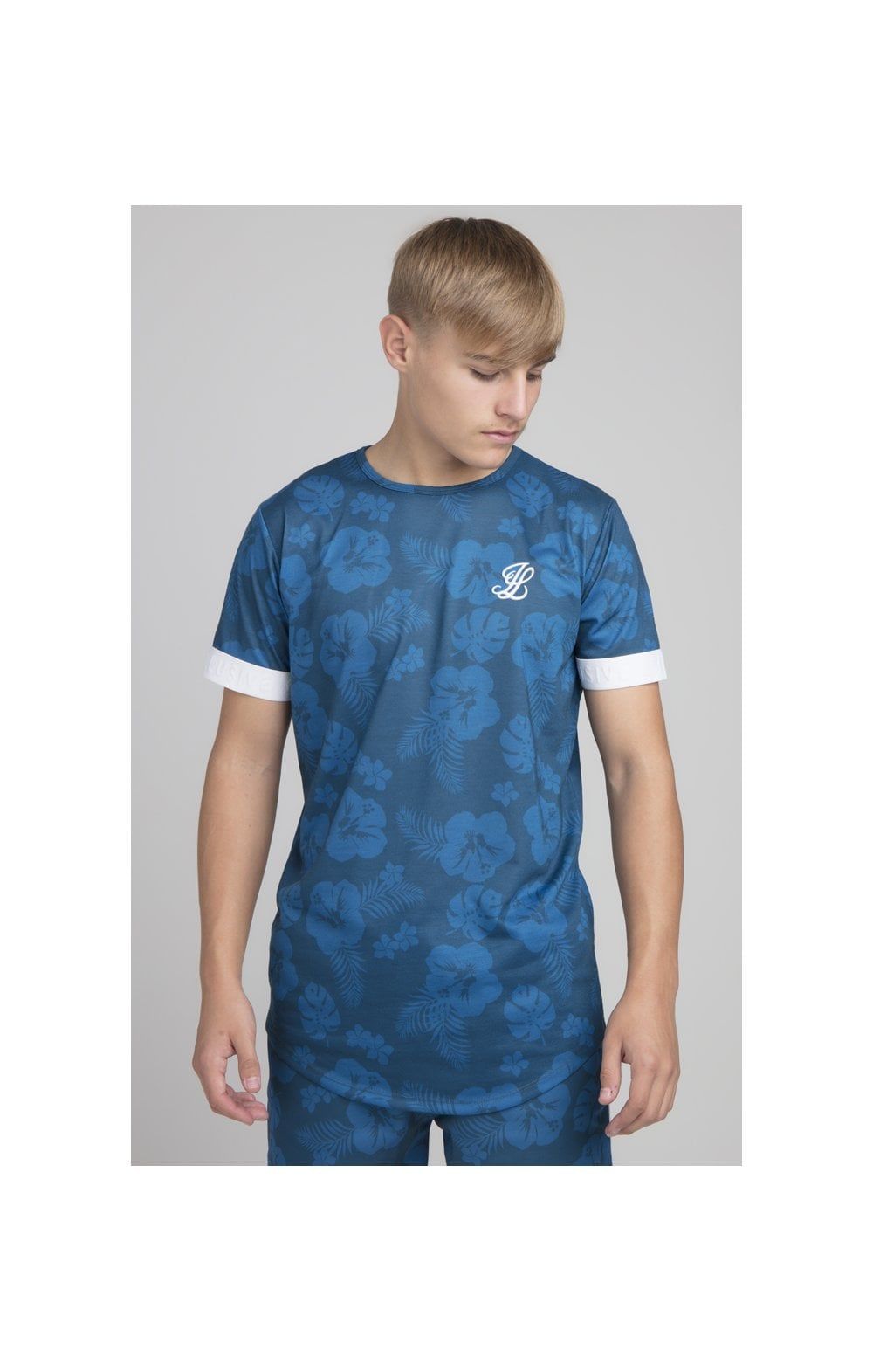 Boys Illusive Teal Floral T-Shirt sold by Siksilk