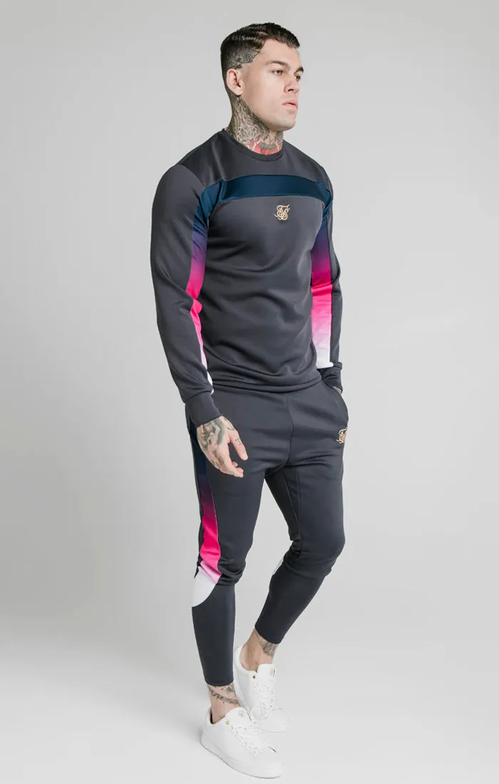 SikSilk Tri-Fade Panel Crew Swat - Midnight Grey sold by Siksilk product image thumbnail 3