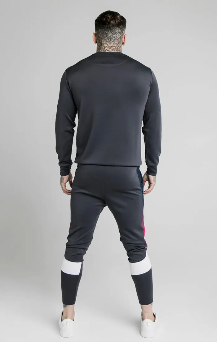 SikSilk Tri-Fade Panel Crew Swat - Midnight Grey sold by Siksilk product image thumbnail 5