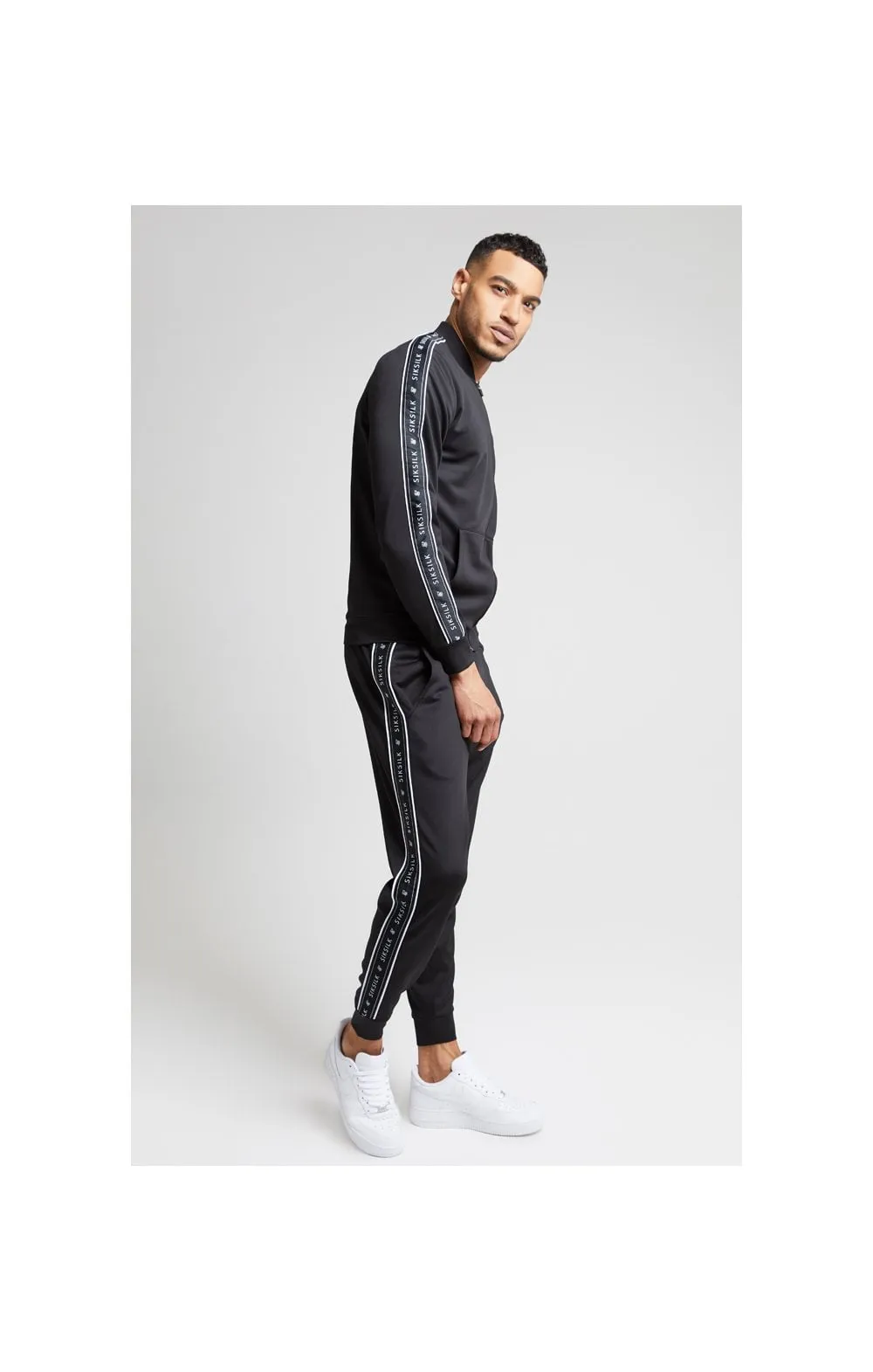 SikSilk Panel Tape Bomber – Black sold by Siksilk product image thumbnail 3