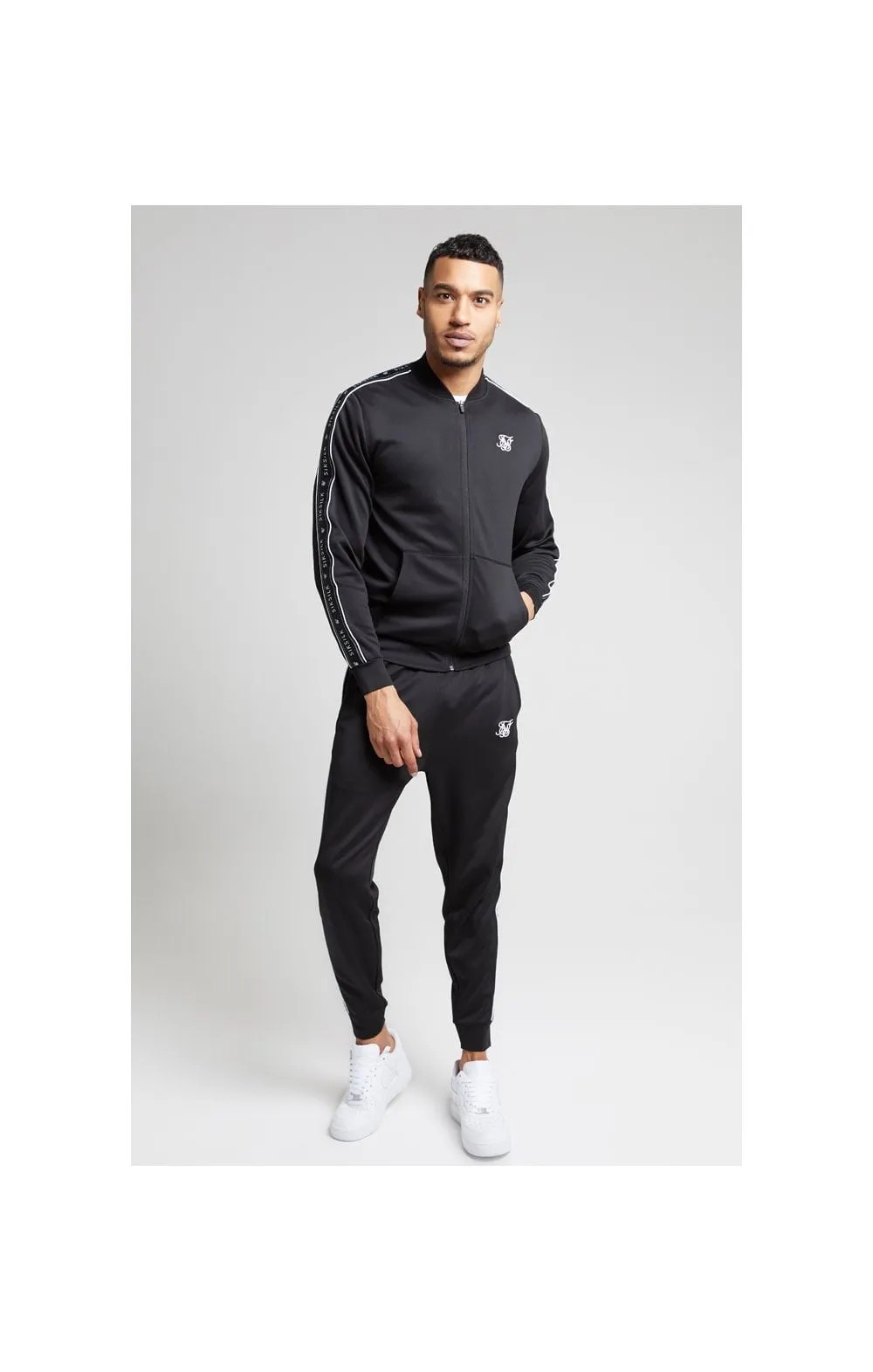 SikSilk Panel Tape Bomber – Black sold by Siksilk product image thumbnail 4