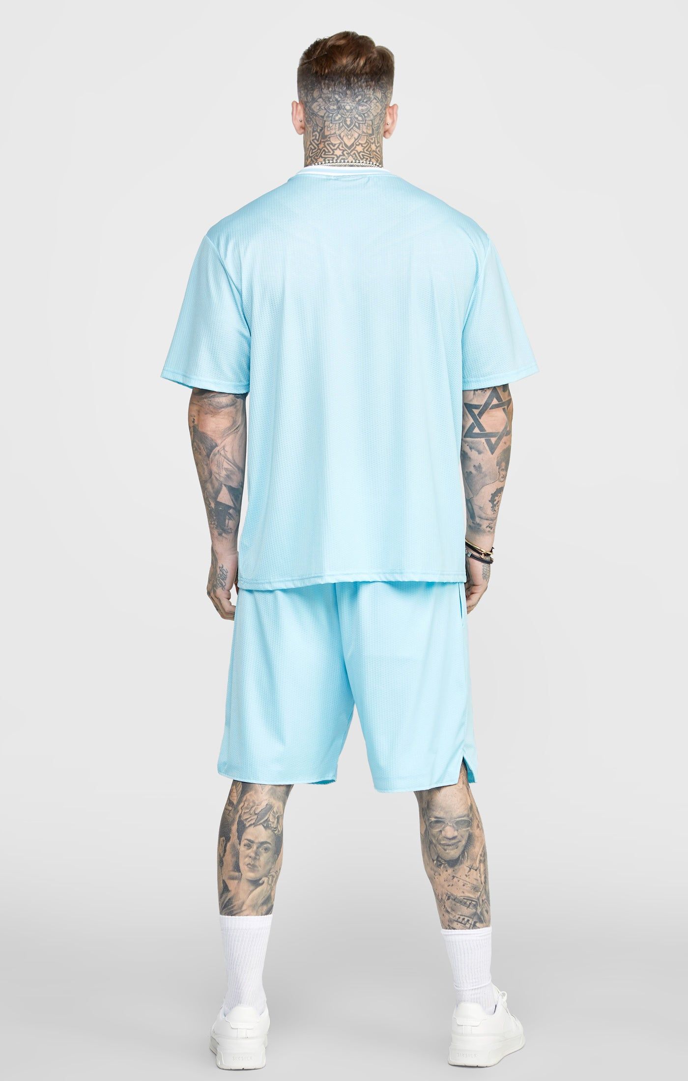 Blue Mesh Loose Fit Short sold by Siksilk product image thumbnail 5