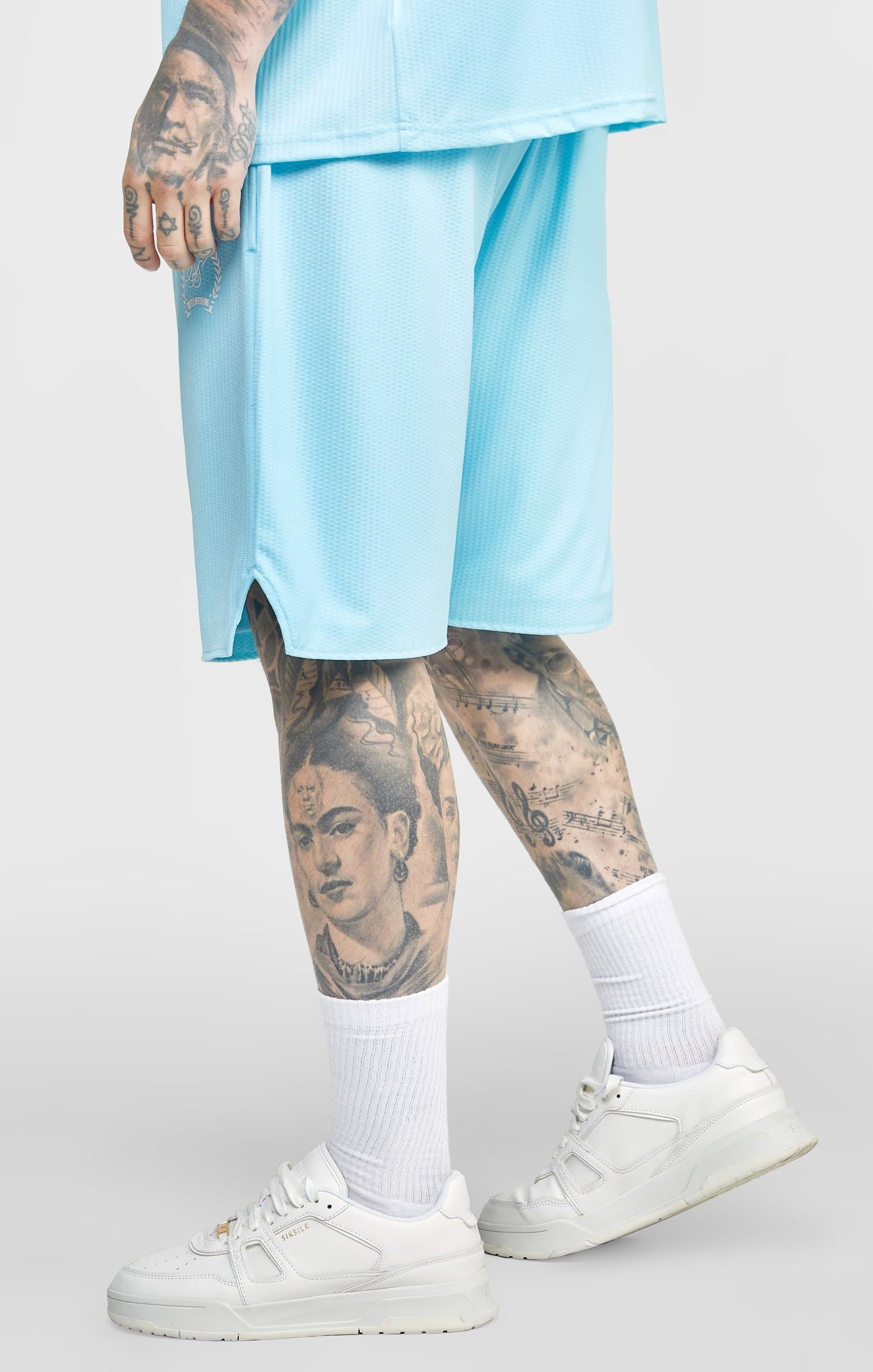 Blue Mesh Loose Fit Short sold by Siksilk product image thumbnail 2