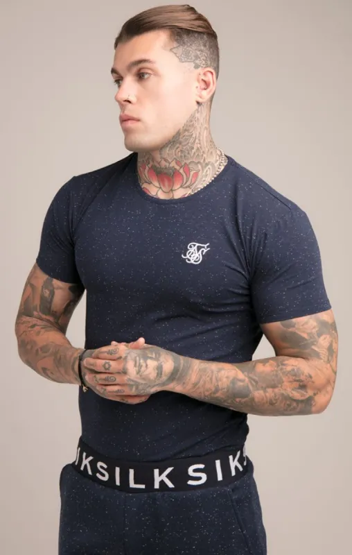 SikSilk S & S Neps Gym Tee - Navy sold by Siksilk