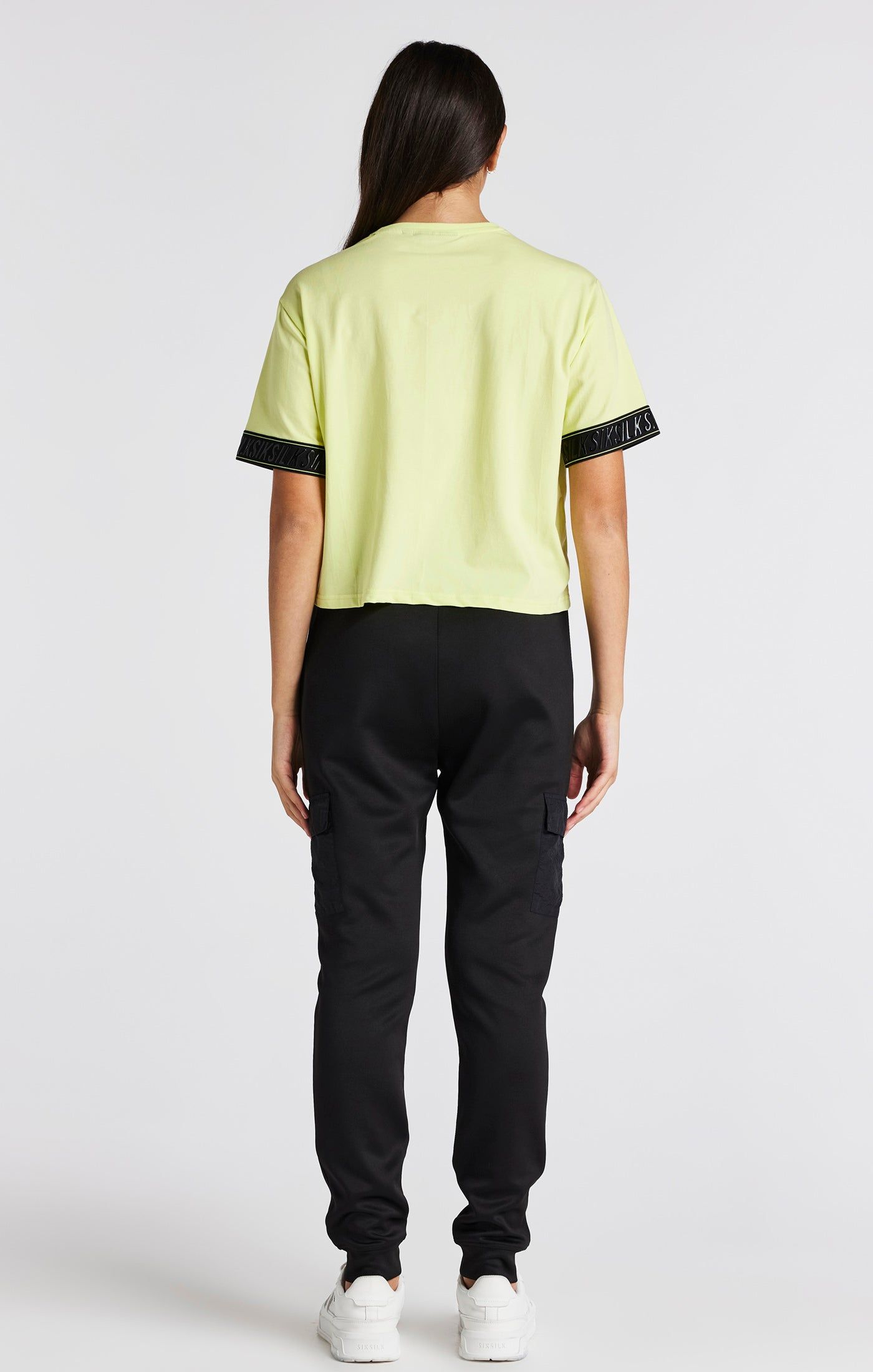 Girls Yellow Taped Crop T-Shirt sold by Siksilk product image thumbnail 5