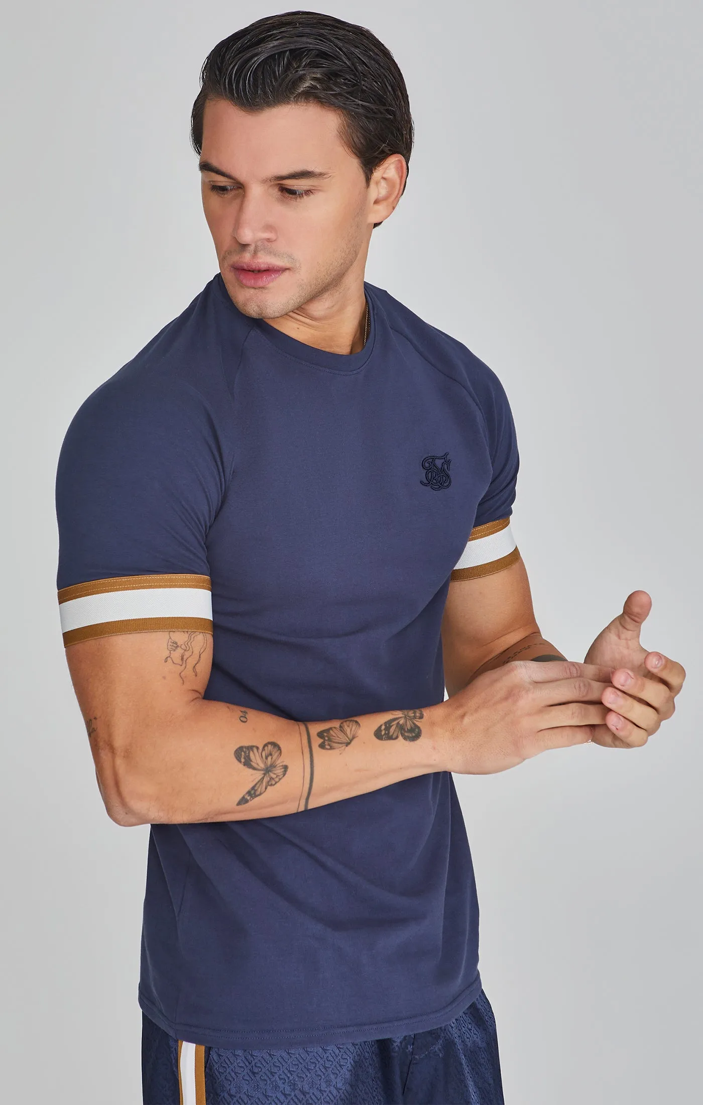 Navy Tech T-Shirt sold by Siksilk