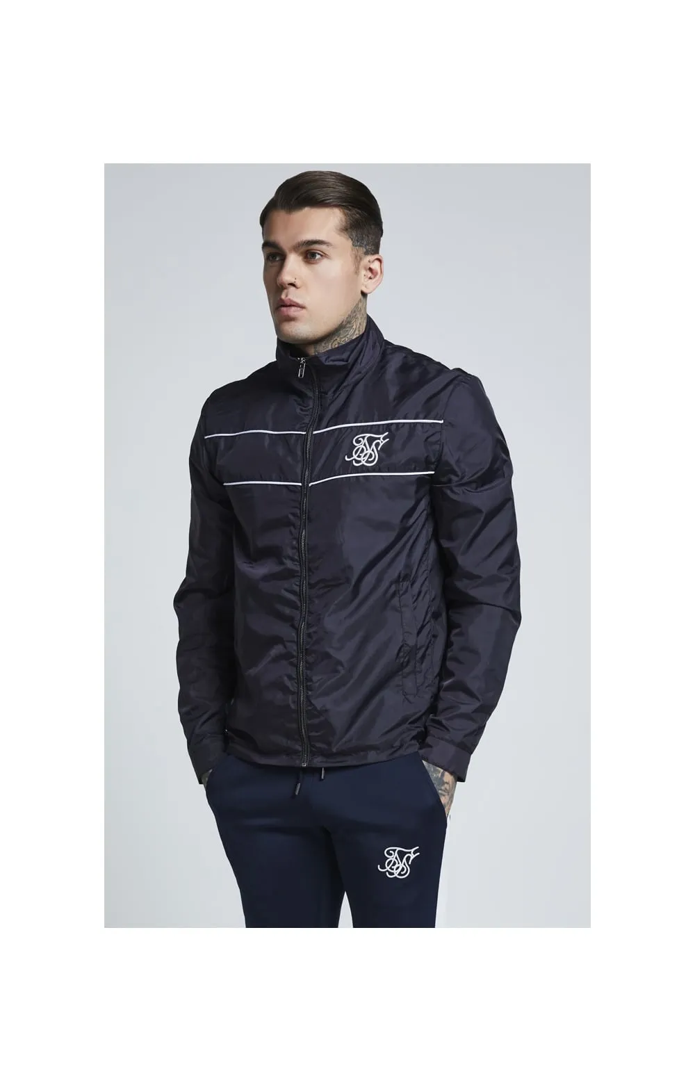 SikSilk Surge Zip Through Windbreaker - Navy sold by Siksilk product image thumbnail 2
