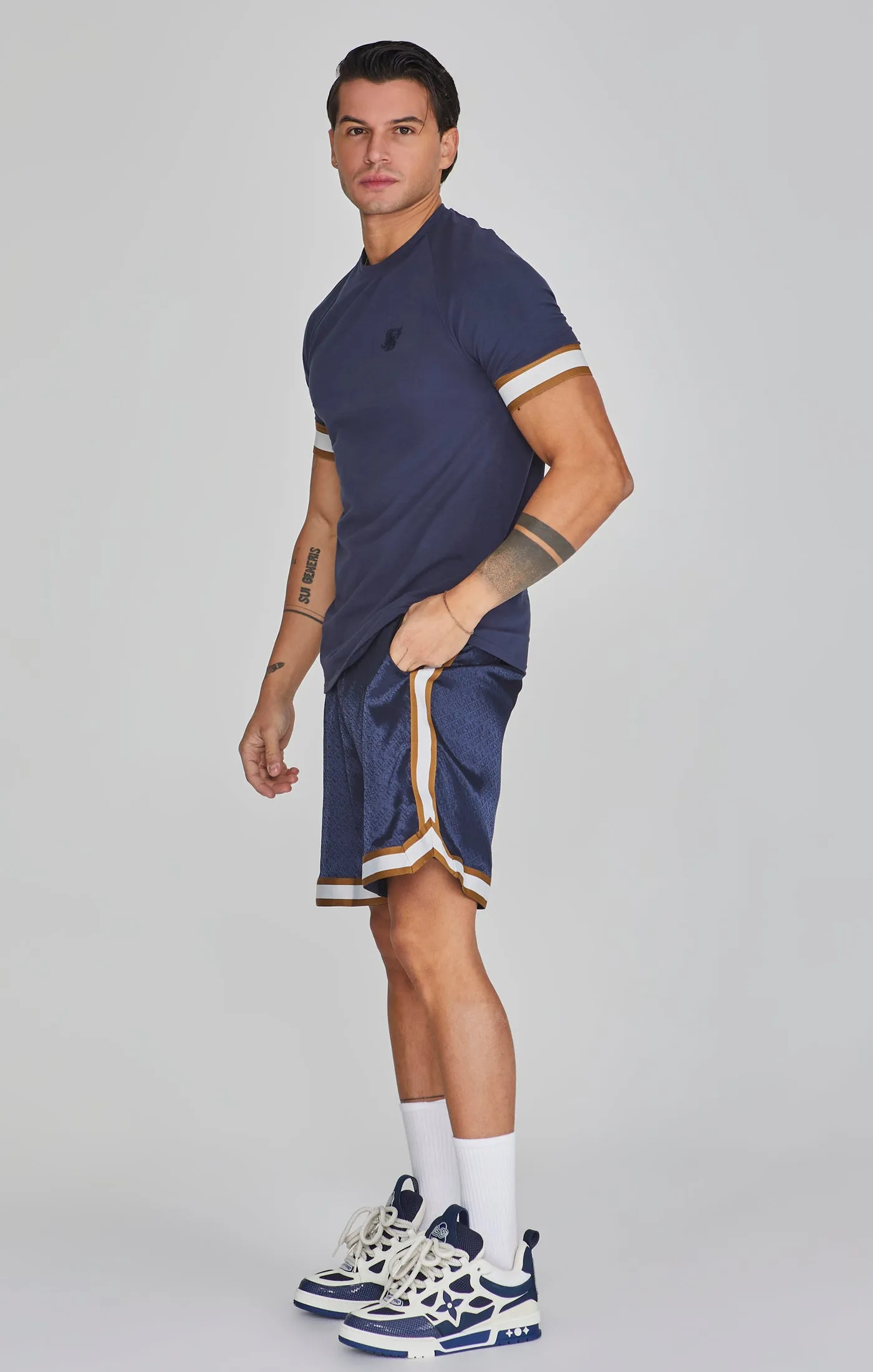 Navy Tech T-Shirt sold by Siksilk product image thumbnail 4