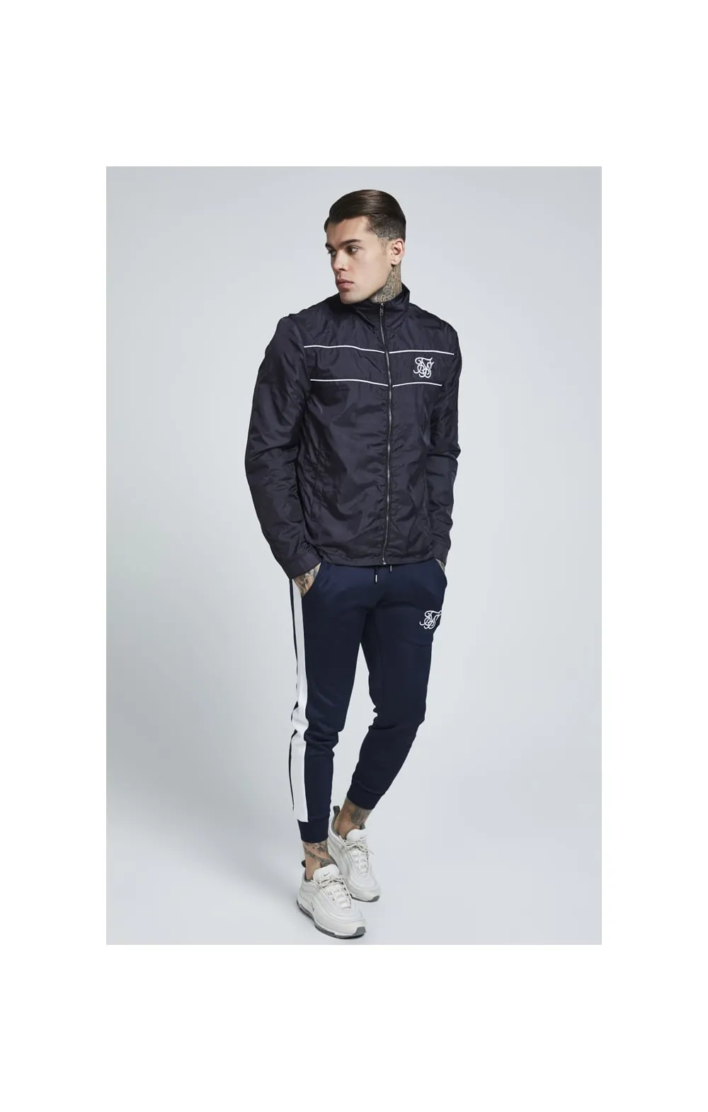SikSilk Surge Zip Through Windbreaker - Navy sold by Siksilk product image thumbnail 3