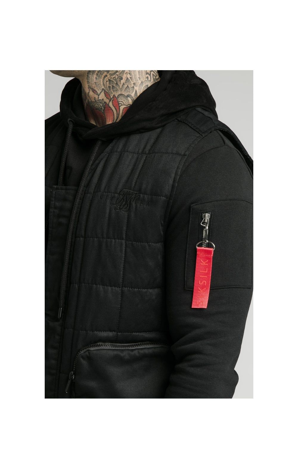SikSilk Farmers Gilet - Black sold by Siksilk product image thumbnail 2
