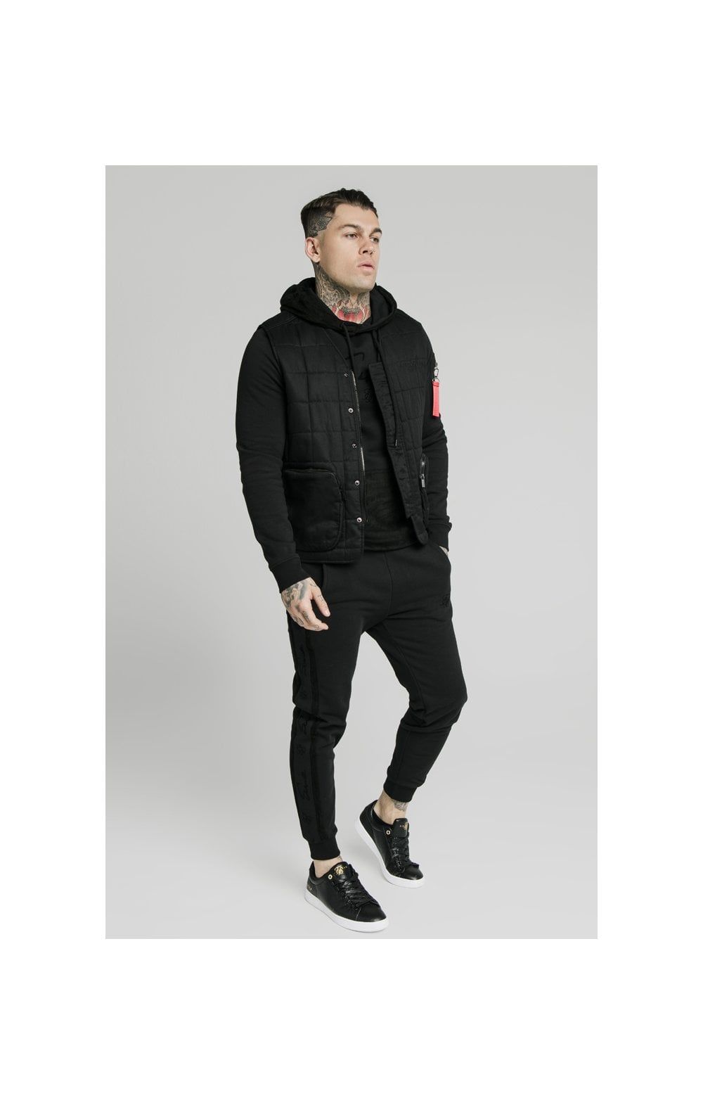 SikSilk Farmers Gilet - Black sold by Siksilk product image thumbnail 6