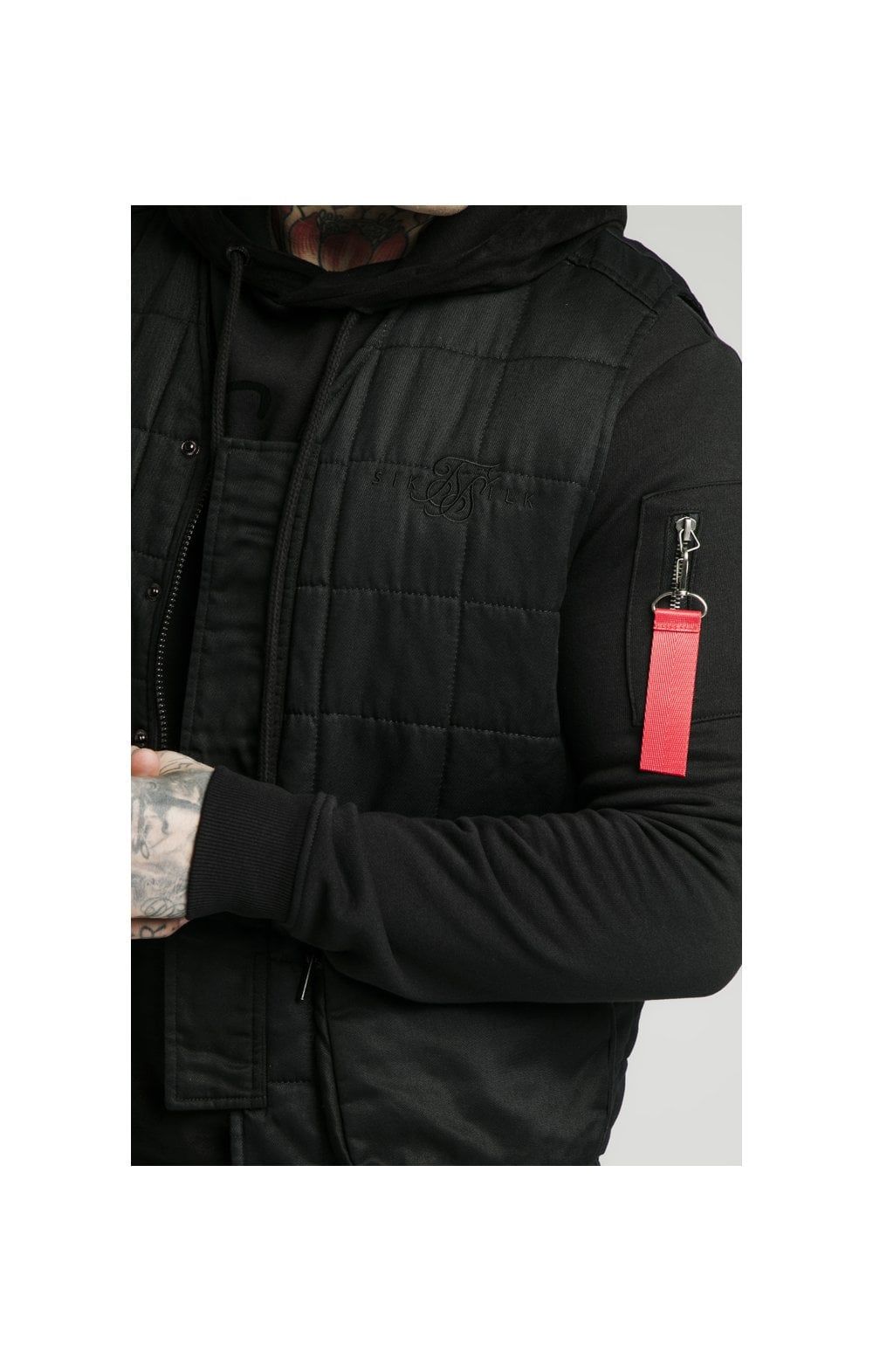 SikSilk Farmers Gilet - Black sold by Siksilk product image thumbnail 3