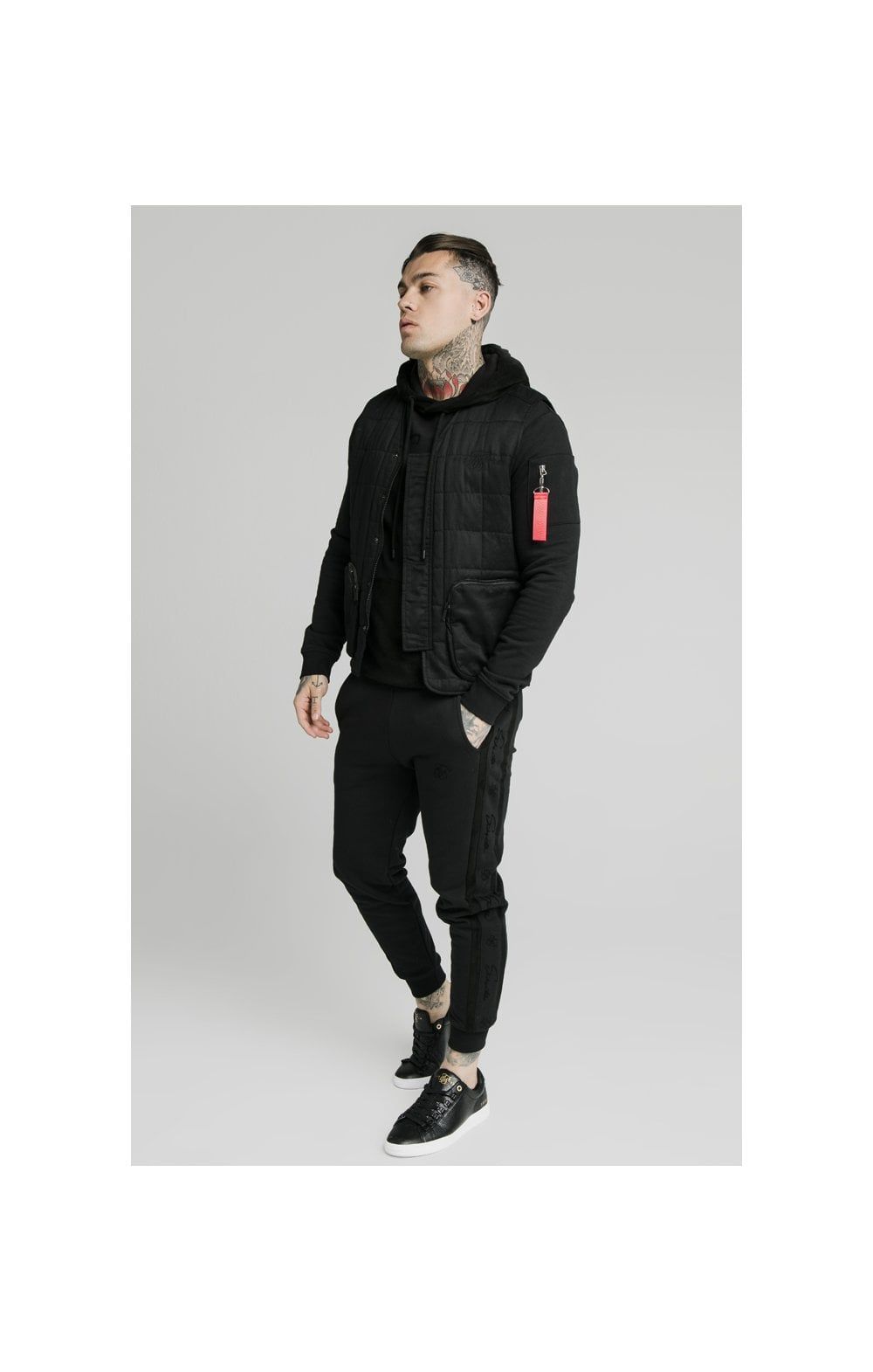 SikSilk Farmers Gilet - Black sold by Siksilk product image thumbnail 4