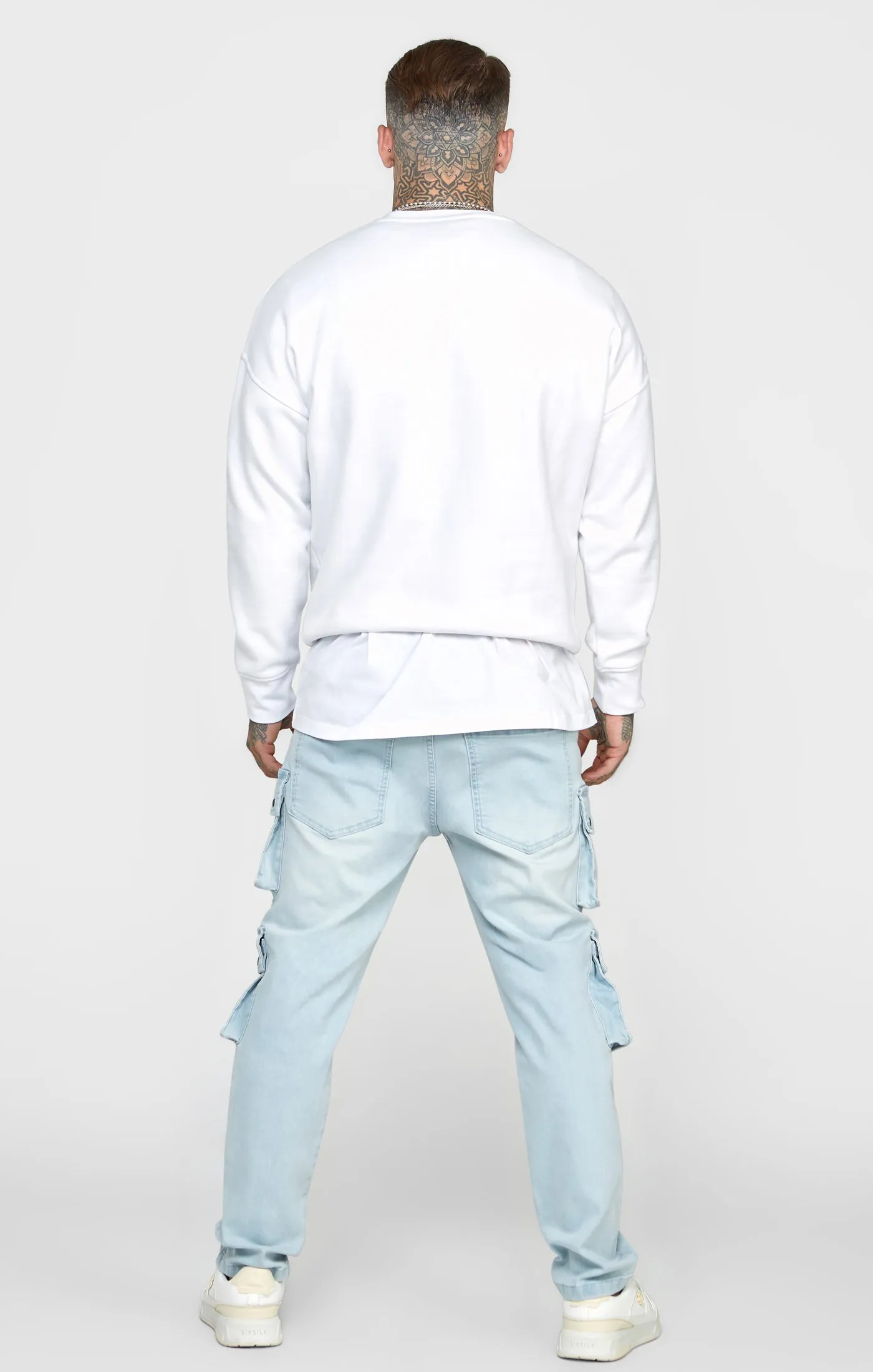 White Crest Embroidery Sweatshirt sold by Siksilk product image thumbnail 5