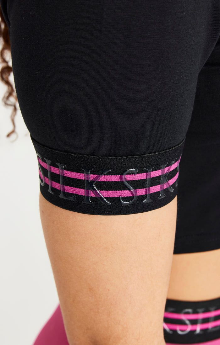 Black Pro Crop T-Shirt sold by Siksilk product image thumbnail 3