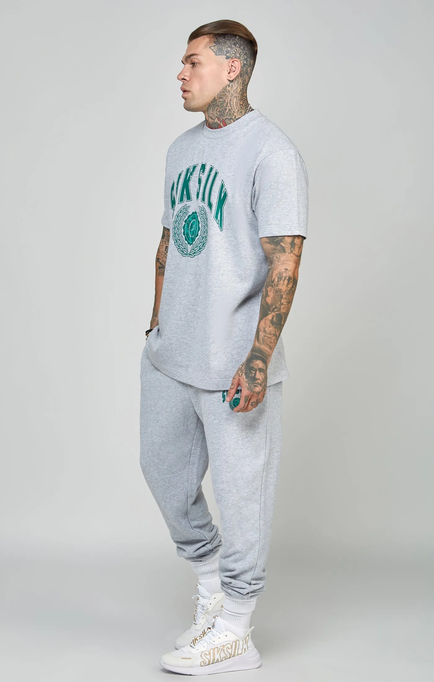 Oversized Varsity Logo T-Shirt sold by Siksilk product image thumbnail 3
