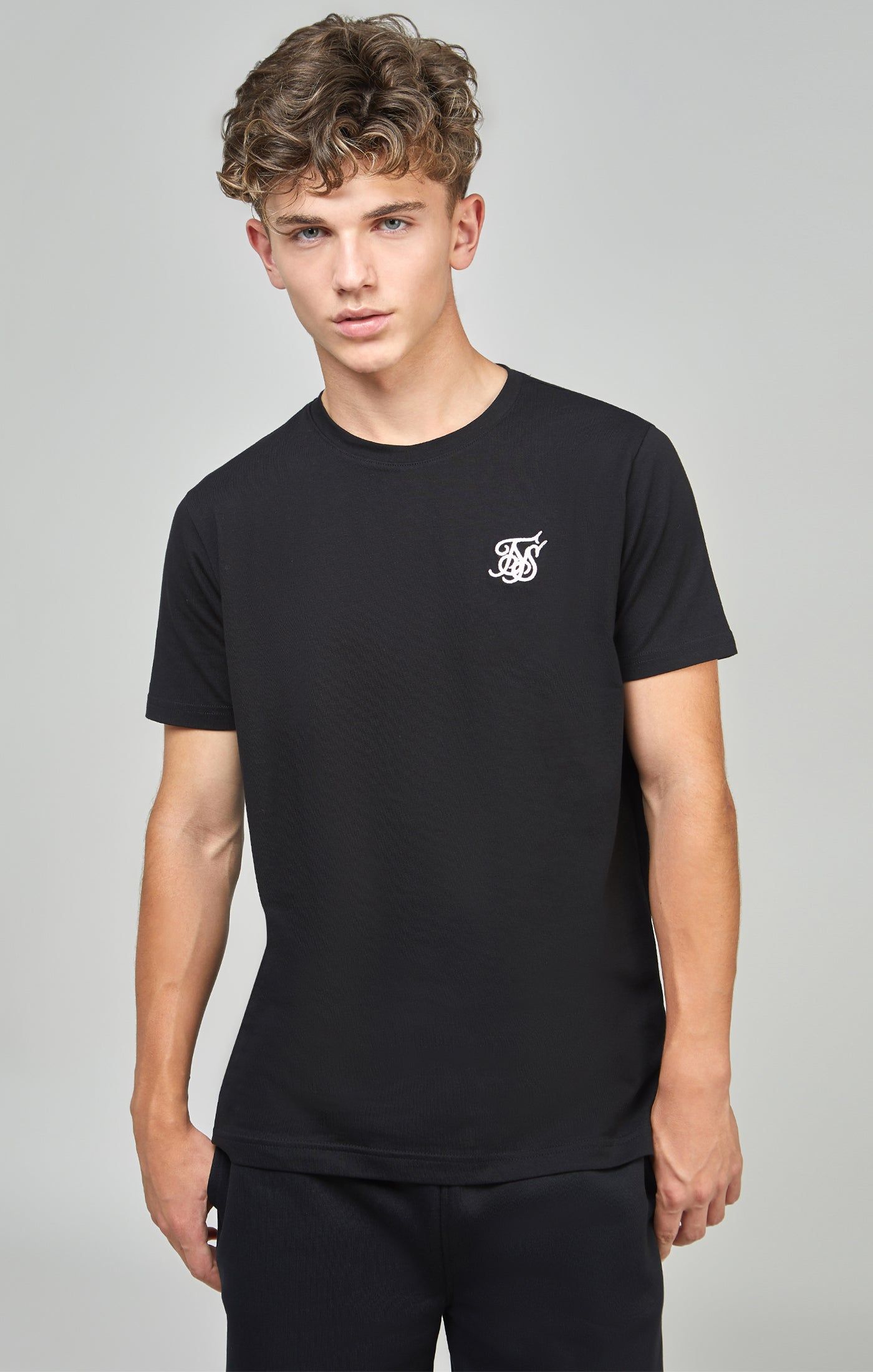 Boys Black Essentials T-Shirt sold by Siksilk