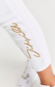 Girls White Signature Jogger sold by Siksilk