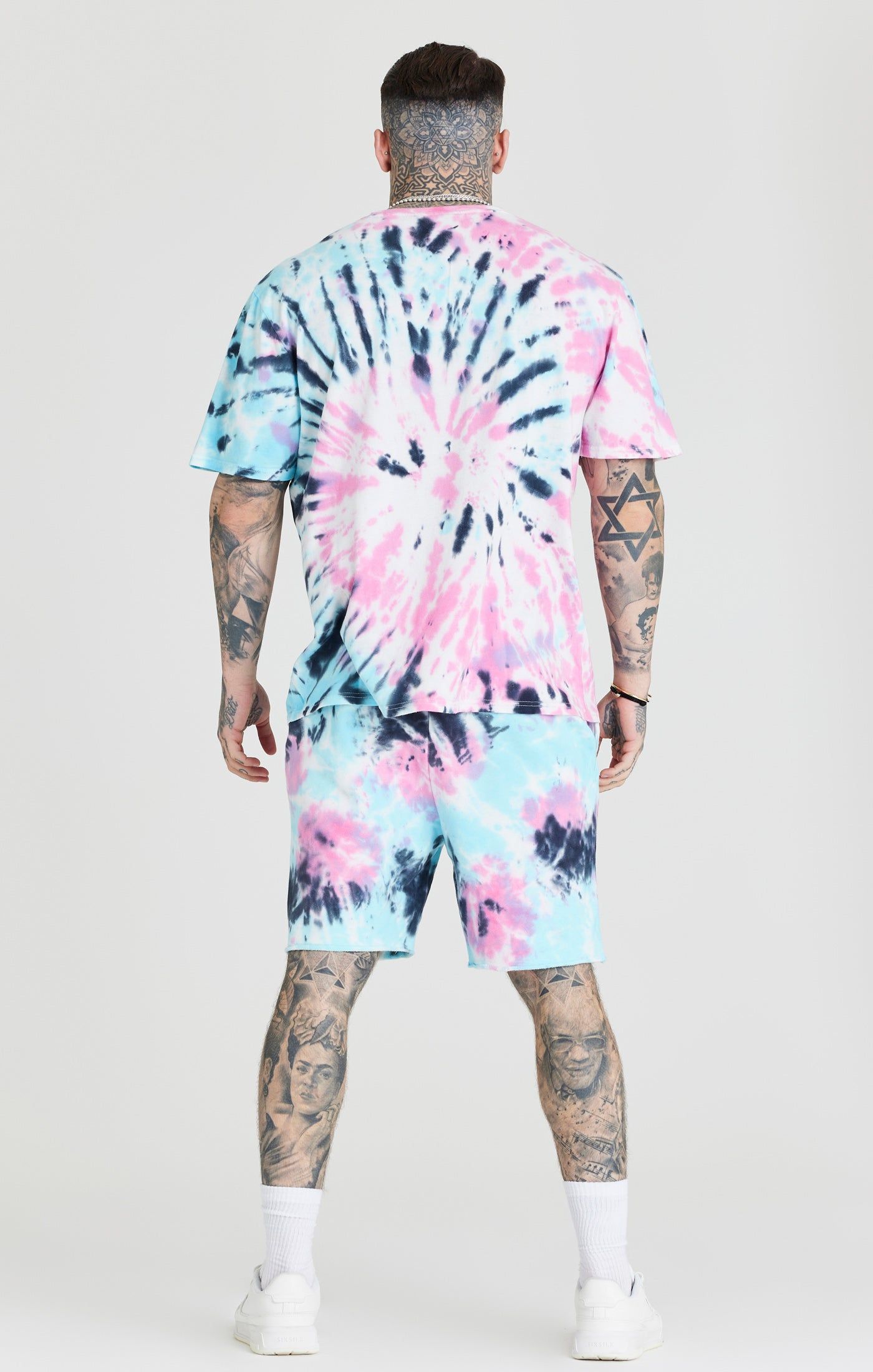 Tie Dye Varsity Oversized T-Shirt sold by Siksilk product image thumbnail 4