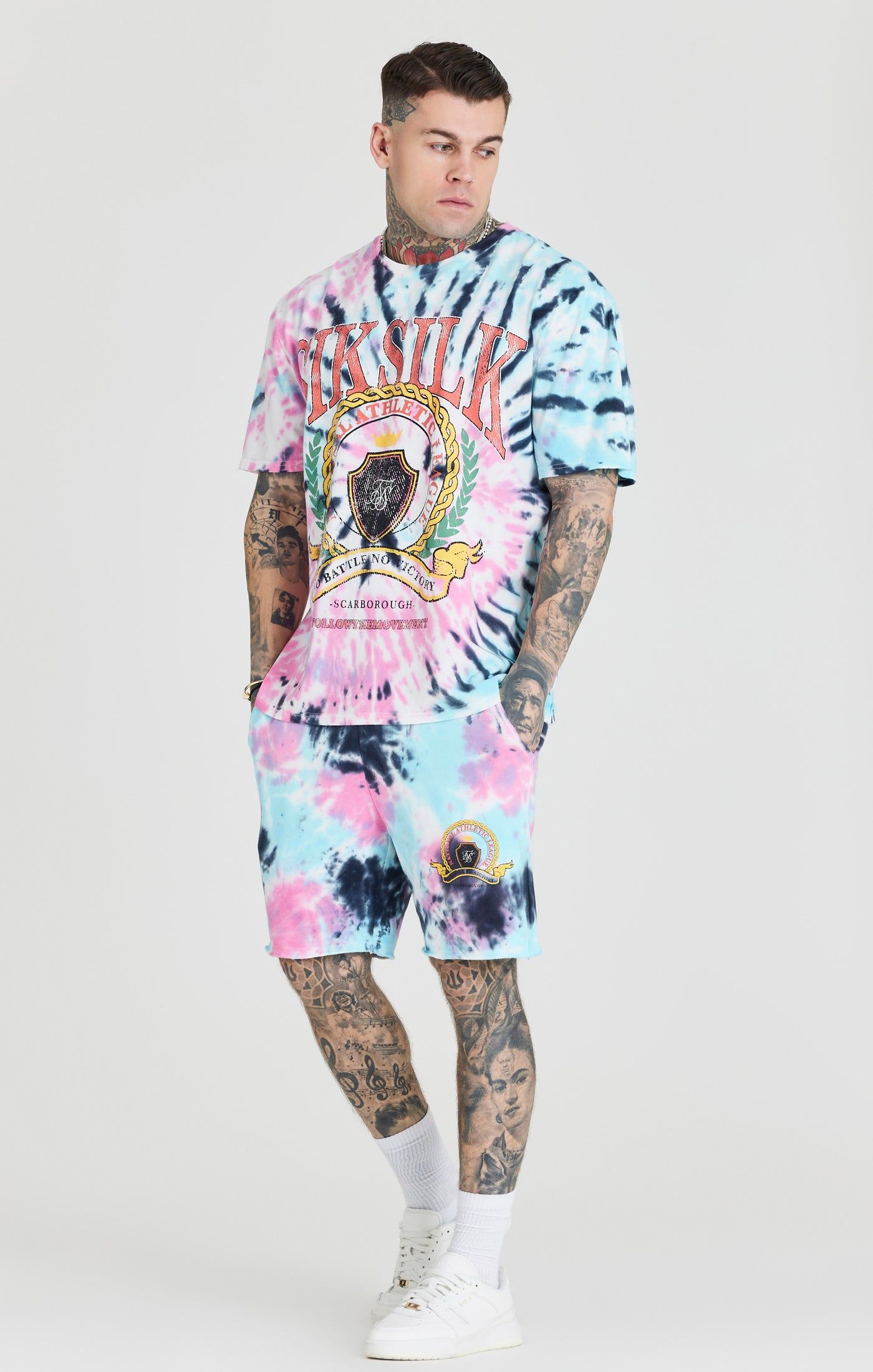 Tie Dye Varsity Oversized T-Shirt sold by Siksilk product image thumbnail 2