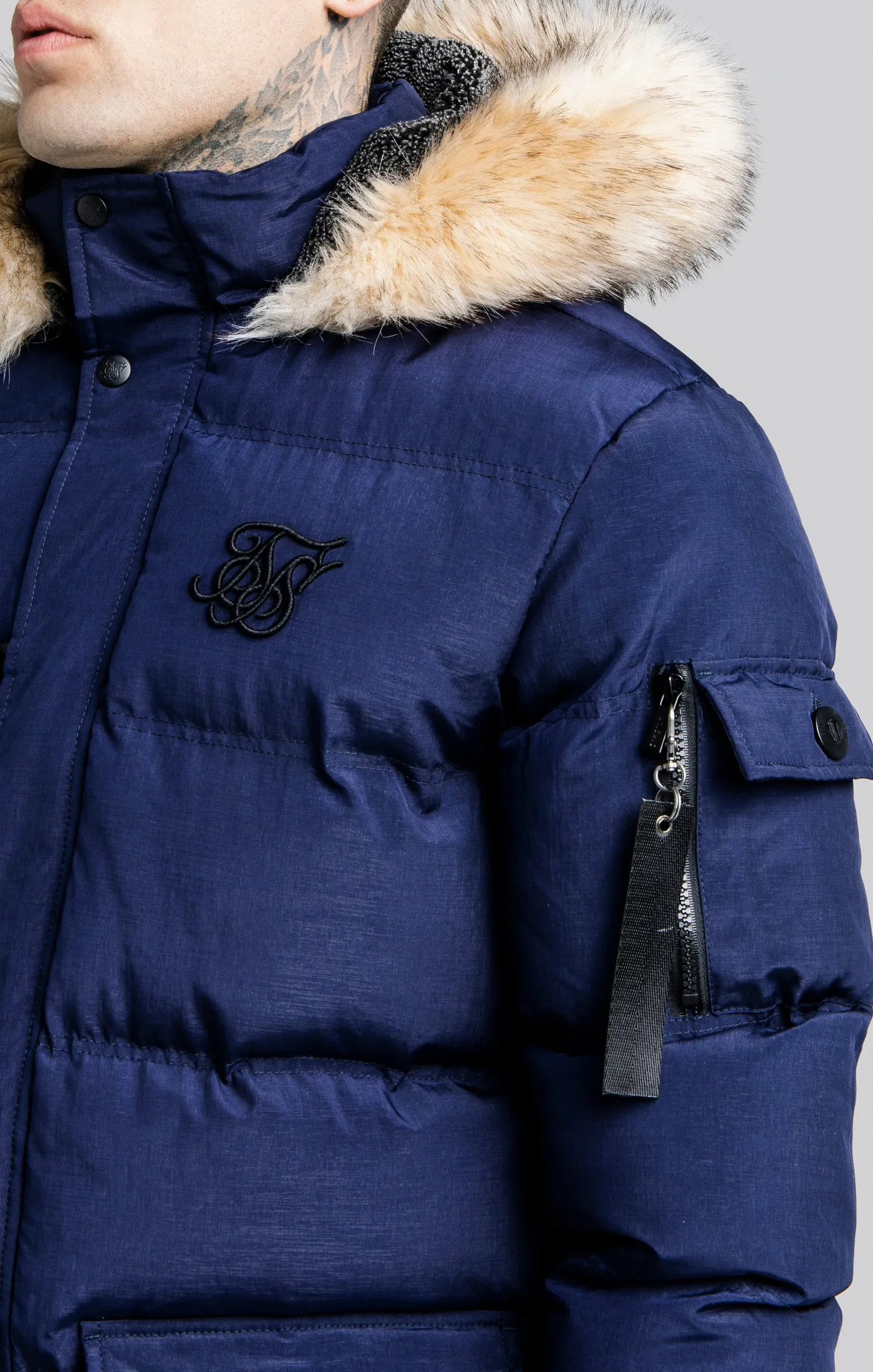 Navy Parka sold by Siksilk product image thumbnail 2
