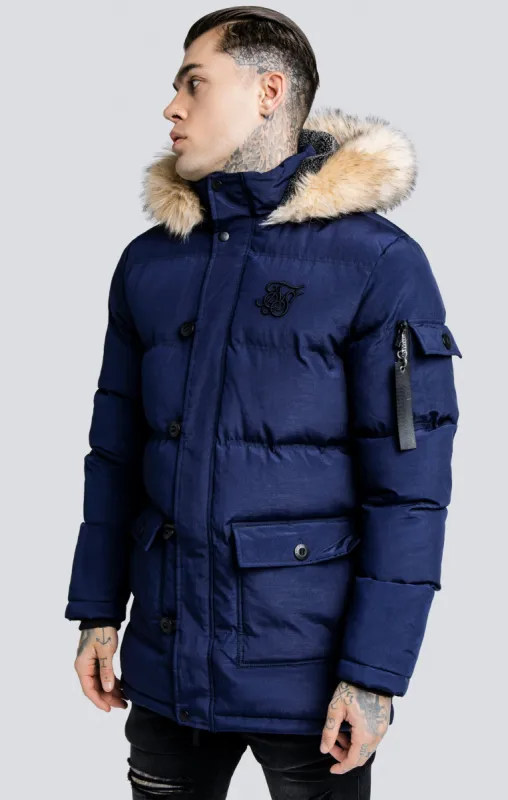Navy Parka sold by Siksilk